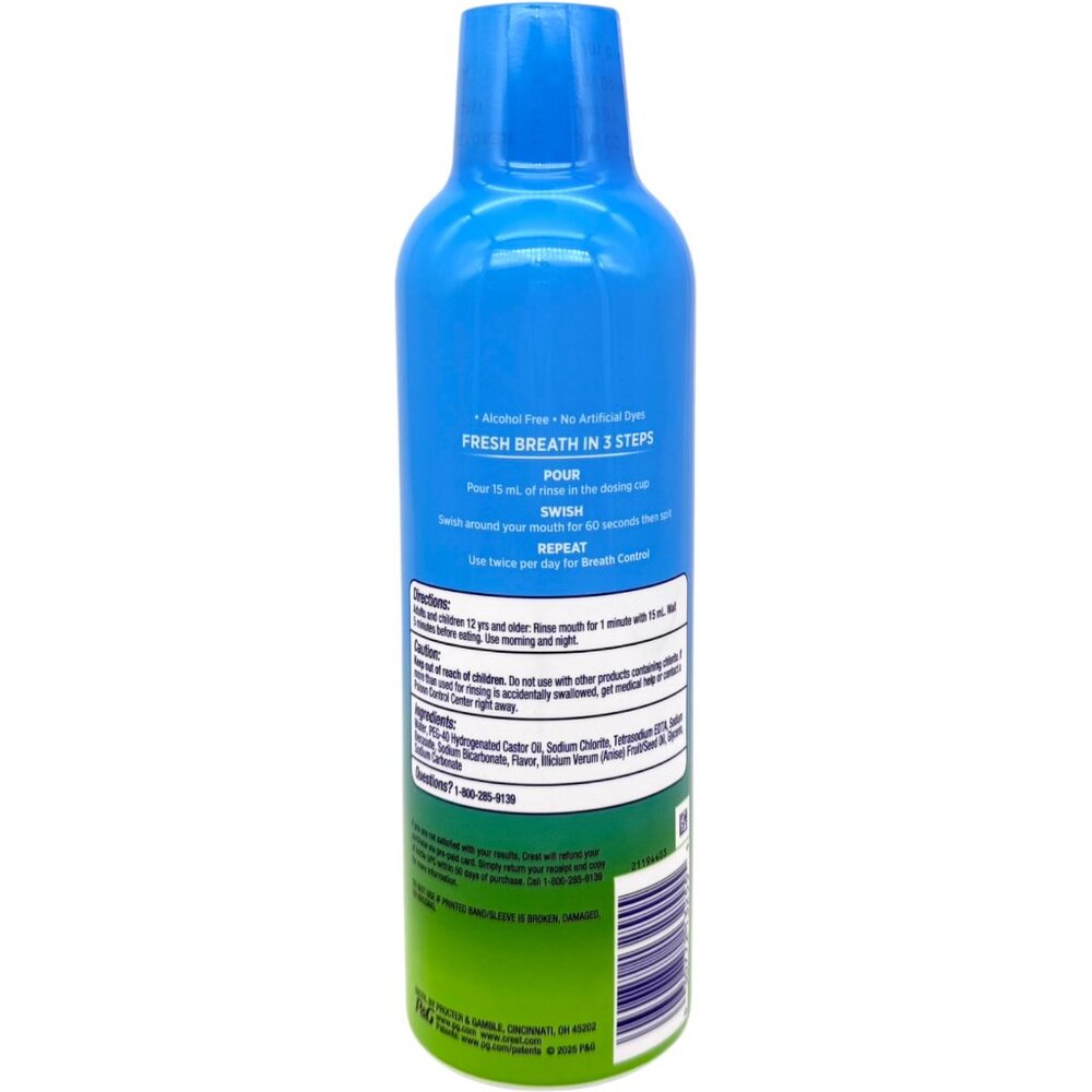 Crest Deep Cleanse Mouthwash Soft Mint 16 fl oz Breath Care - Picture 2 of 2